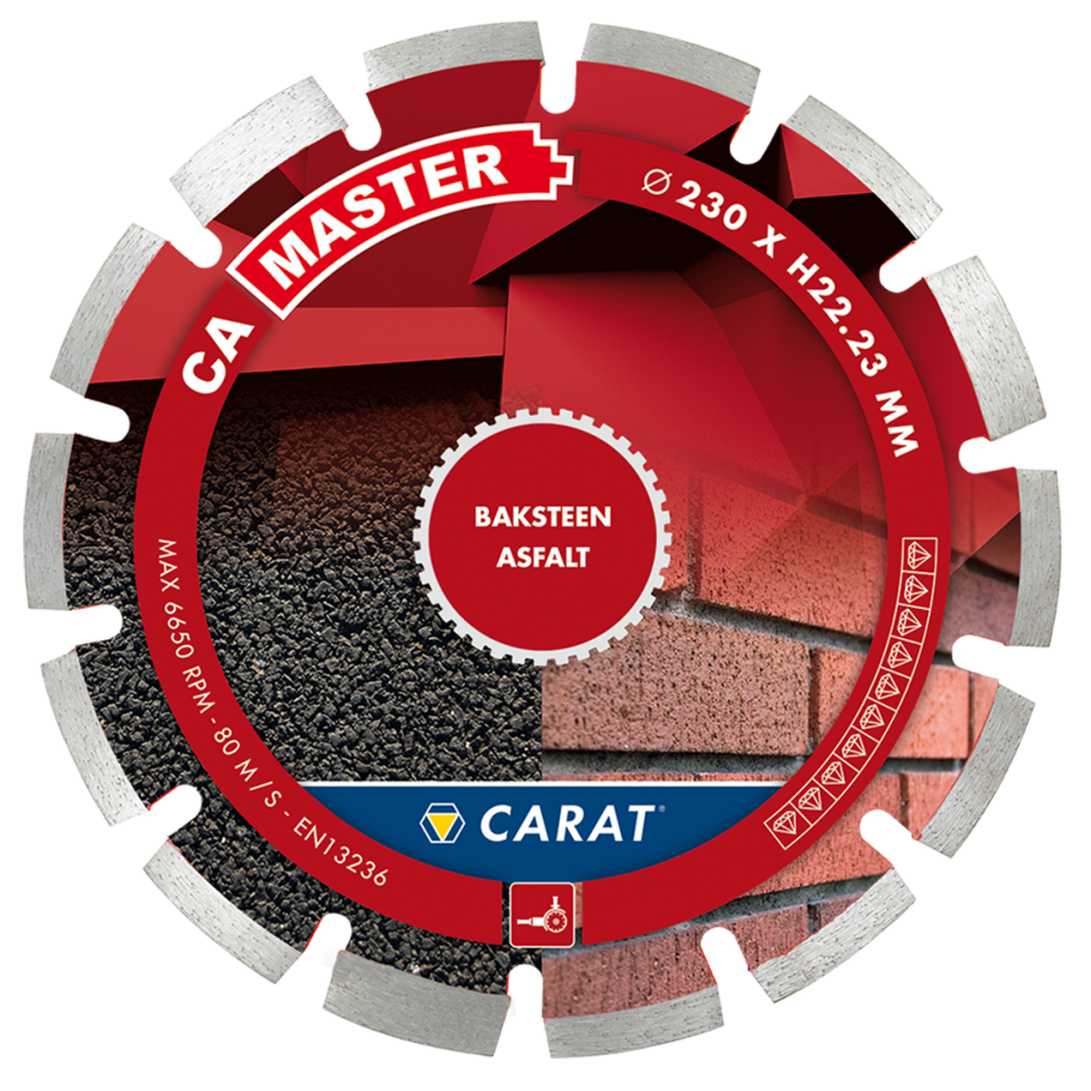 Carat CAM1253000 Diamanttrennscheibe Ziegel / ASPHALT CA MASTER 125x22.2MM