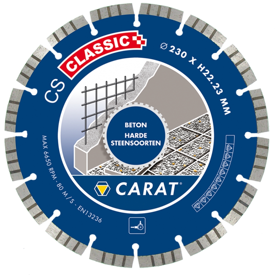 Carat CSC3504000 Diamanttrennscheibe Beton CS Classic 350 x 25,4 mm