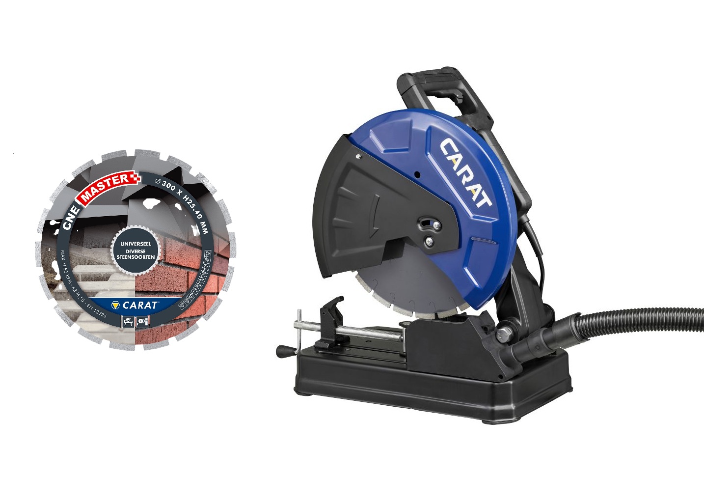 Carat BUC350CN26 EASYCOUPCOMPACT 350 Kapps&auml;ge 2800 W + UNI MASTER &Oslash; 350 Diamants&auml;geblatt