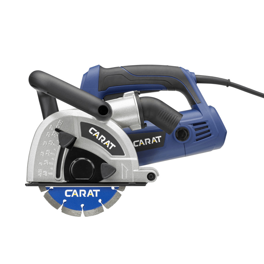 Carat MZSL125150 SL-125150 Schlitzs&auml;gemaschine 1700 W + 2x Diamants&auml;ge UNI Starter &Oslash; 150 mm im Koffer