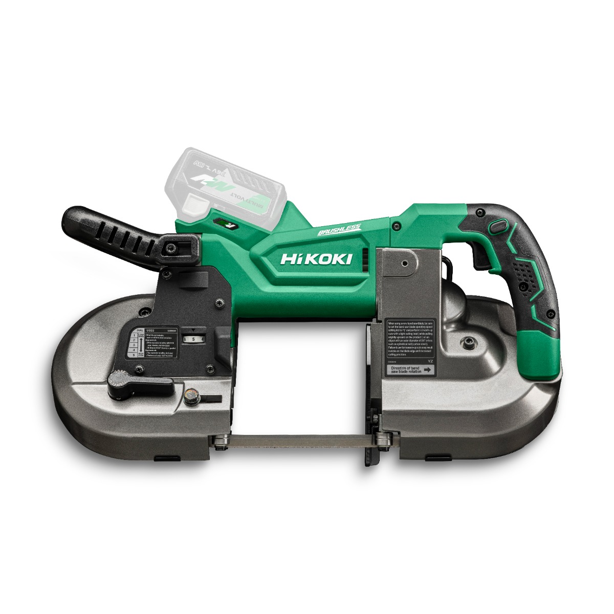 HiKOKI CB3612DAW4Z Multivolt Akku-Bandsäge 36V ohne Batterien und Ladegerät