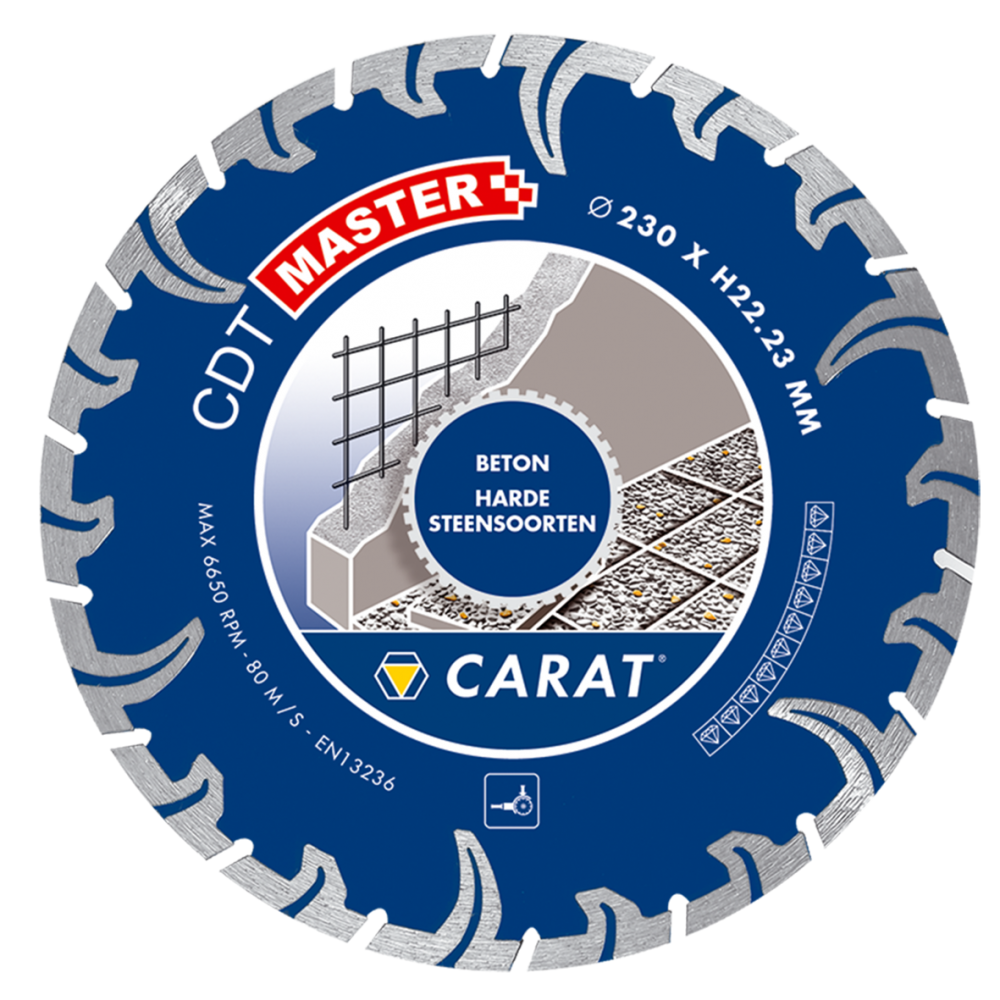 Carat CDTM180300 Diamanttrennscheibe TURBO CDT 180x22,2MM