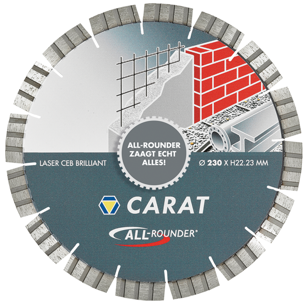 Carat CEB1253010 Diamanttrennscheibe LASER UNIVERSAL BRILLIANT, TYP "ALLROUNDER" 125x22,2MM