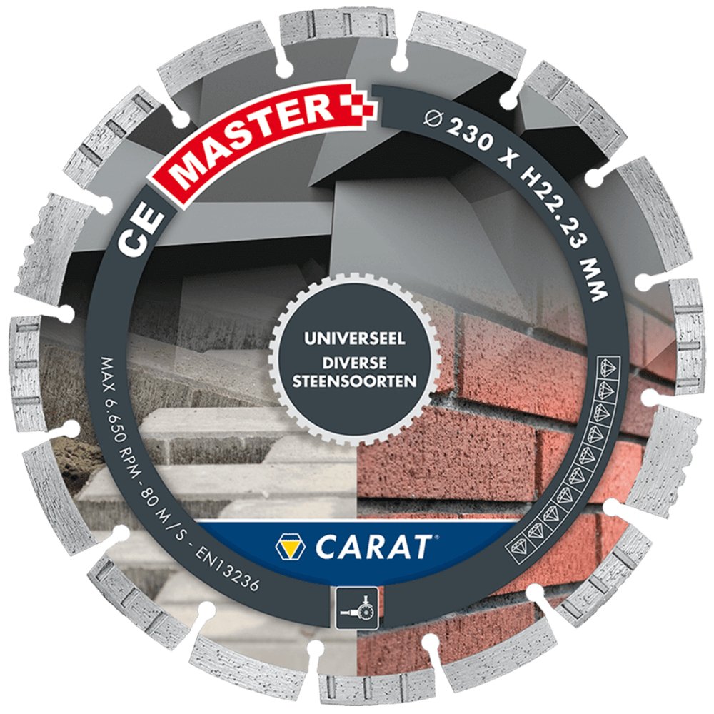Carat CEM1253000 Diamanttrennscheibe Universal CE-Master 125 x 22,23