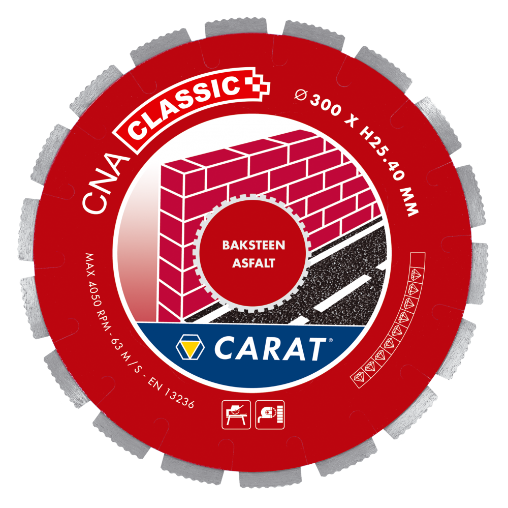 Carat CNAC350400 Diamanttrennscheibe BRICK / ASPHALT CNA CLASSIC 350x25,4MM