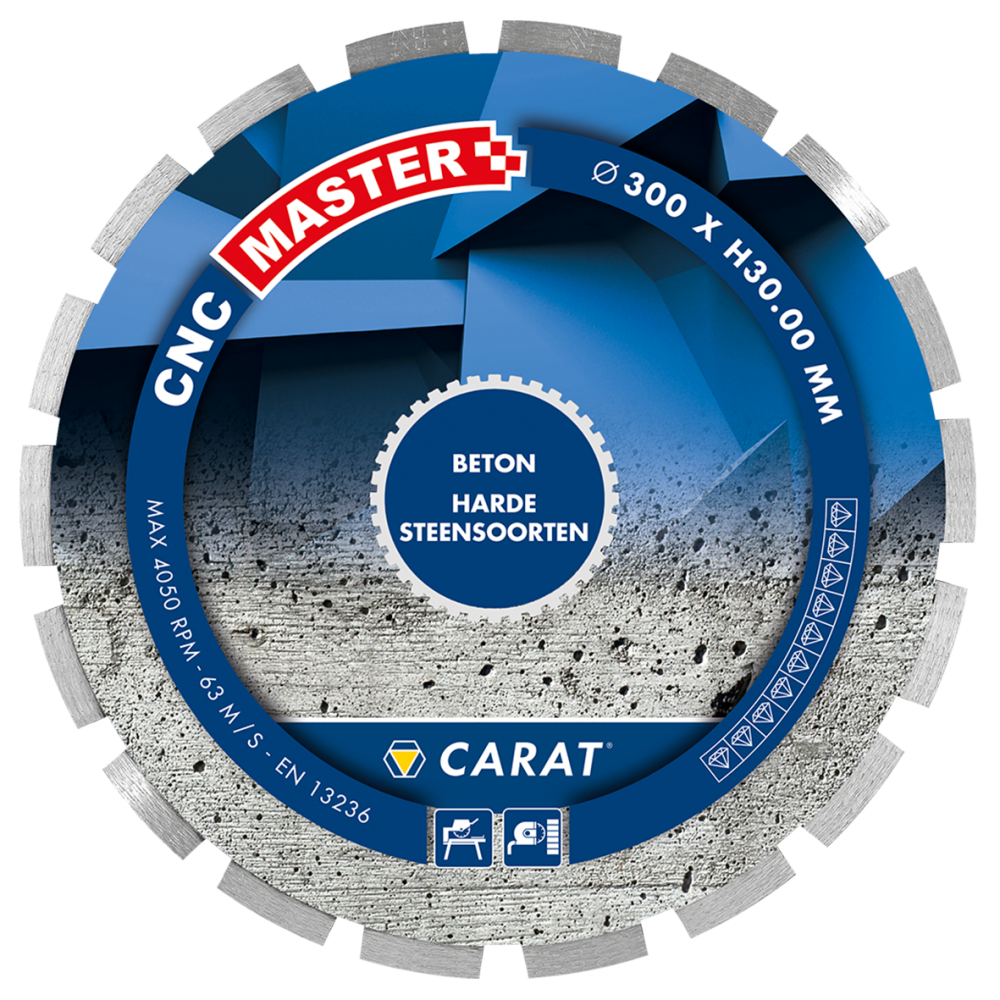 Carat CNCM500400 Diamanttrennscheibe BETON CNC MASTER 500x25,4MM