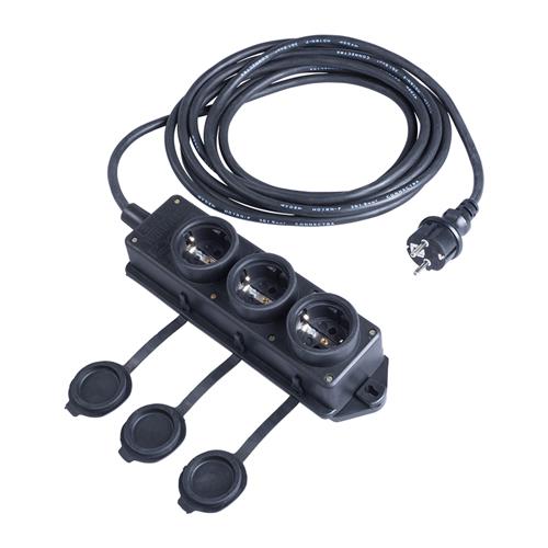 Connectra 46.413 Anschlussblock Nylon 3fach - 5m - H07RN-F - 3 G 2,5 mm²