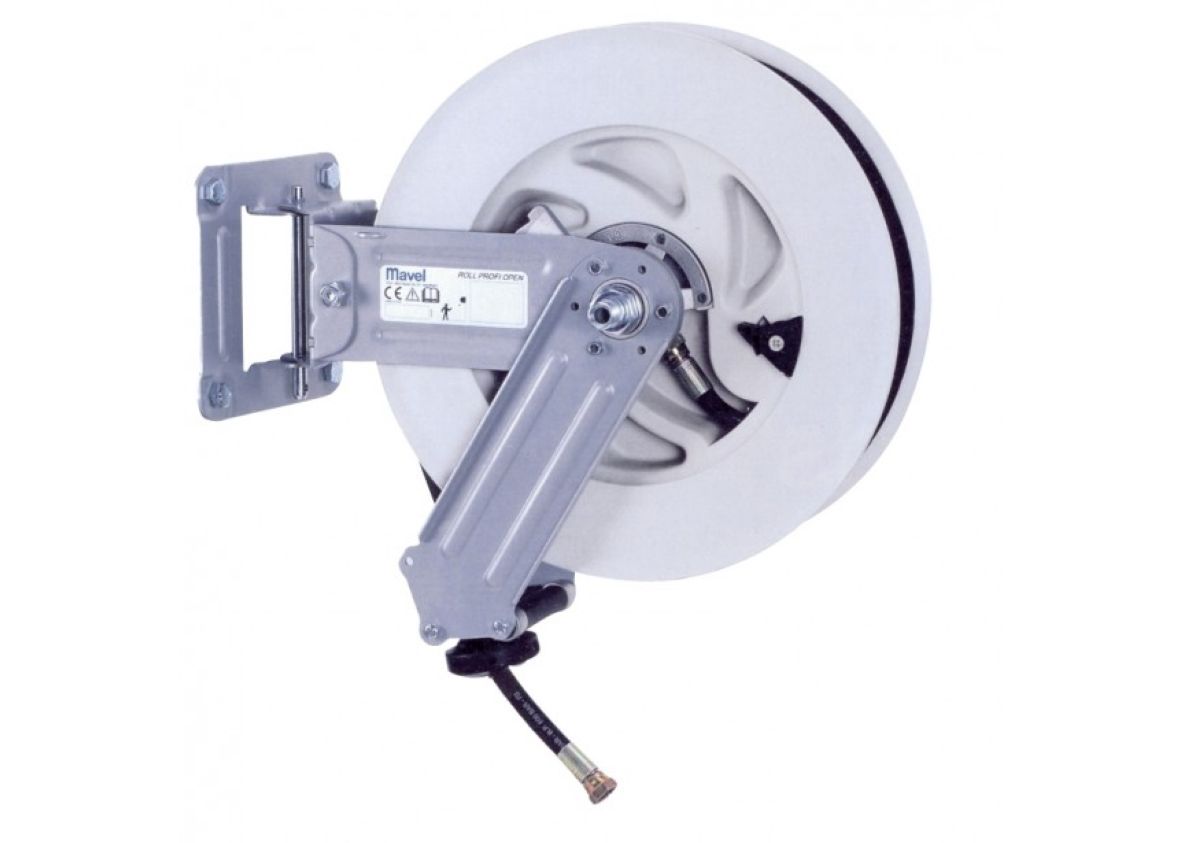 Contimac 568860650 Roll Profi Open Air Schlauchaufroller 16+2m (Luft/Wasser) - 20bar - 10mm