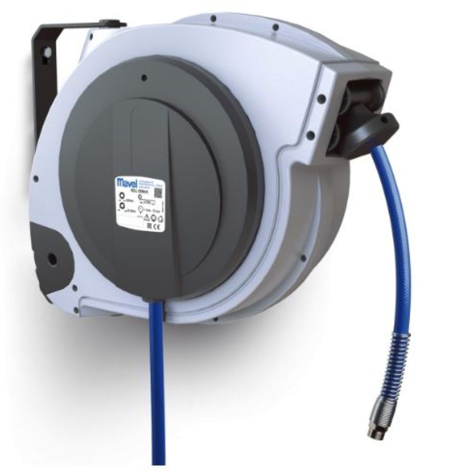 Contimac 568884100 Roll Genius Air Schlauchaufroller 15m (Luft/Wasser) - 15bar - 8mm + SLOWMOTION