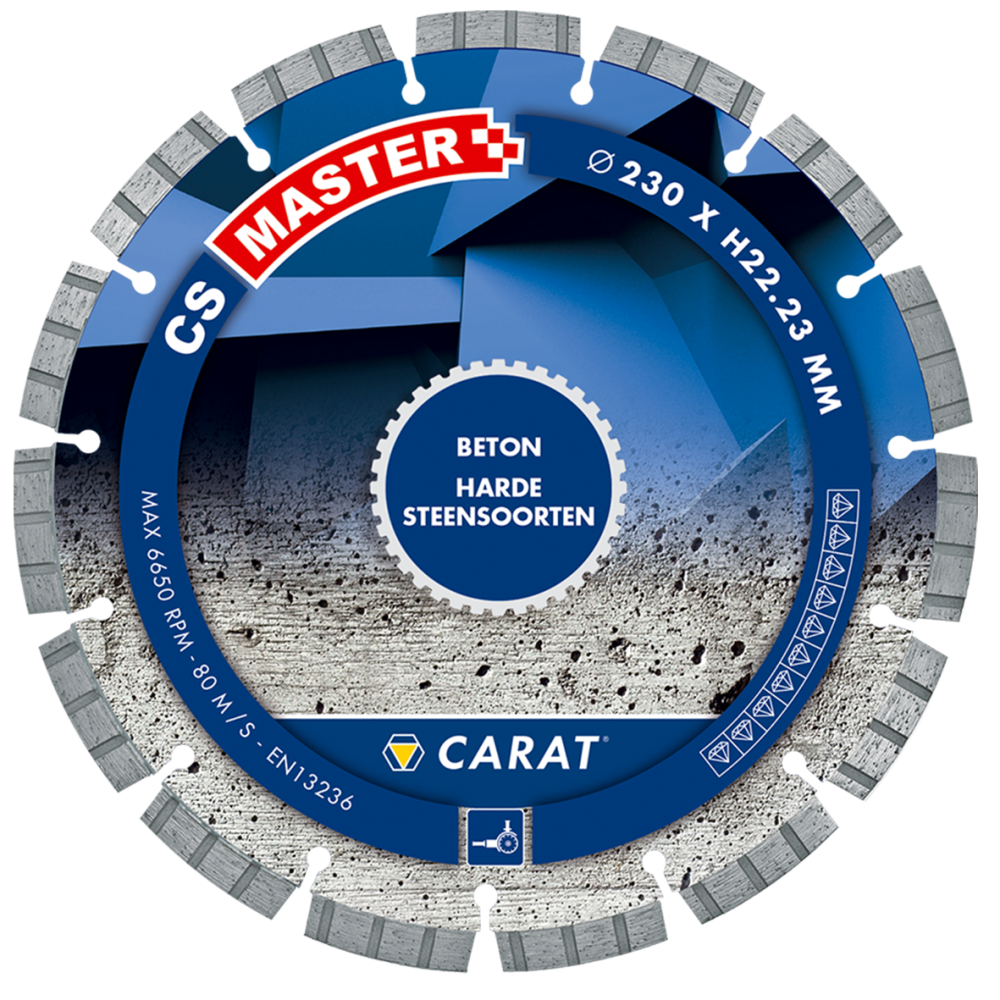Carat CSM1803000 Diamanttrennscheibe BETON CS MASTER, 180x22,2 MM