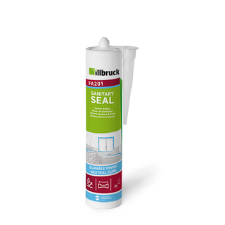 illbruck FA201342496 FA201 Silikon-Sanitärspachtel 310ml Tube, grau-weiß