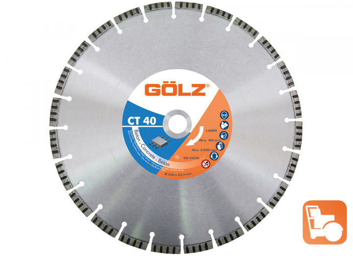 Gölz CT40501 CT40 Diamanttrennscheibe Concrete Premium 500 x 25,4 mm