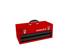 Bahco 1483K2RB Werkzeugbox aus Metall mit 2 Schubladen, 523 mm × 257 mm × 247 mm