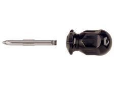 Bahco 1016 Schraubendreher kurze Ausführung mit umsteckbarer Klinge für Schlitz- und Phillips-Schrauben, 1 mm, PH2