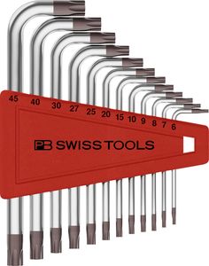 PB Swiss Tools PB410.H 6-45 CN 410.H 6-45 CN Winkelschraubendrehersätze für Torx®-Schrauben, im Kunststoffhalter