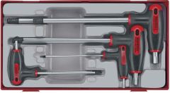 Teng Tools TTHEX7 Allenset mit T-Hebel Tc-tray 2.5/8mm 7dlg