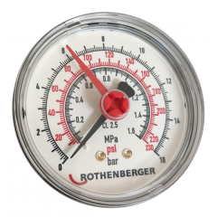 Rothenberger 61316 Manometer 0 - 16 bar RP50 mit Dichtung
