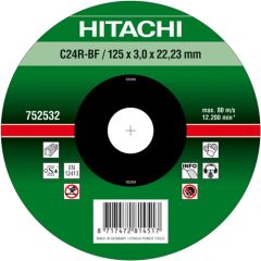 Hitachi Zubehör 752531 C24R Trennscheibe für Stein 115 x 3 x 22,23 mm pro 25 Stück