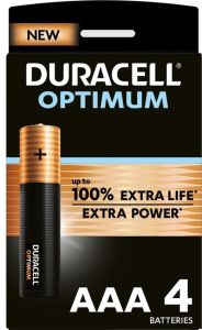 Duracell D137516 Alkaline Optimum AAA 4 Stk.