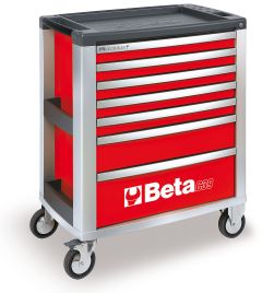 Beta 039000003 39000003 C39-7/R Werkzeugwagen mit 7 Schubladen rot