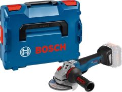 Bosch Blau 06019G3F0B GWS 18-10 PSC Akku-Winkelschleifer 18V exkl. Akkus und Ladegerät 125 mm in L-BOXX