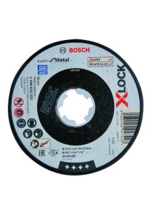Bosch Blau Zubehör 2608619252 X-LOCK Expert for Metal 115 x 1,6 x 22,23 Trennscheibe gerade AS 46 S BF, 115 mm, 1,6 mm