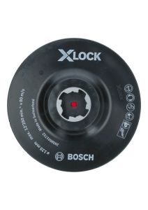 Bosch Blau Zubehör 2608601722 X-LOCK Stützteller 125 mm, Klettverschluss 125 mm, 12.250 min-1