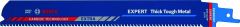Bosch Blau Zubehör 2608900369 Expert ‘Thick Tough Metal’ S 1155 CHC Säbelsägeblatt, 3 Stück