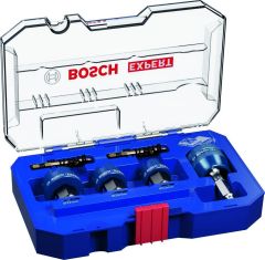 Bosch Blau Zubehör 2608900502 Expert Sheet Metal Lochsägen-Set, 22/25/32 x 40 mm
