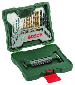 Bosch Groen Accessoires 2607019324 30-Delige set met boren, bits, bithouder en verzinkboor in handzame koffer