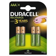 Duracell D090231 Wiederaufladbare Batterien Plus AAA 4pcs.