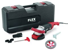 Flex-tools 408603 408.603 LD 18-7 125 R, Kit Turbo-Jet Sanierungsschleifer für randnahes Schleifen 1800 Watt 125 mm