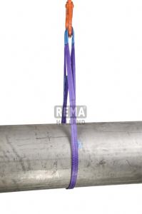 Rema 1211033 S1-PE-1,5M Polyester Hebegurte mit verstärkten Schlaufen 1,5 mtr. 1000 kg