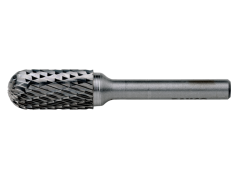 Bahco C1020M06X 10 mm x 20 mm Rotorfräser aus Hartmetall für Metall, Kugelzylinderform, mittlerer X-Schnitt 20/10 TPI 6 mm