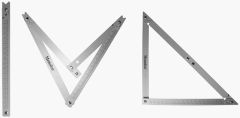Toolnation MVH1200 Memo opvouwbare aluminium bouwhaak, 122x122x172cm, 45° en 90°, in nylon foedraal