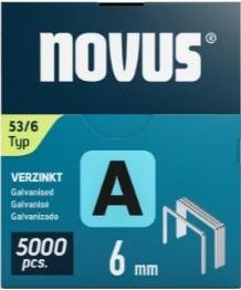 Novus 042-0761 Heftklammer mit Feingewinde A 53/6 mm Superhart (5000 Stück)