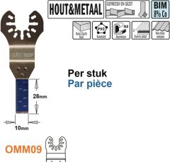 CMT OMM09-x1 Multitool Sägeblatt für Holz und Metall, 10mm 1 Stück