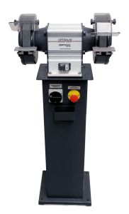 Optimum 790025003 Optigrind GU20NS Tischschleifmaschine mit Not-Aus auf Sockel 200 mm 400 Volt