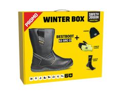 Safety Jogger PROMOBESTB Winterbox Bestboot Sicherheitsschuh, Mütze, Handschuhe und Socken