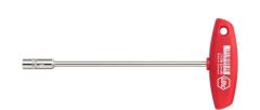 Wiha 00982 Sechskant-Steckschlüssel mit Kreuzgriff hochglanzvernickelt () 11 x 125 mm