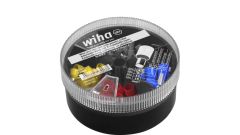 Wiha C000C100 Aderendhülsen mit Kunststoffkragen, Satz 4 - 16 mm² 100 Stück Farbcode DIN in Spenderbox