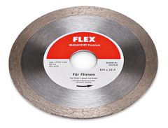 Flex-tools Zubehör 349038 Diamanttrennscheibe 125 x 22,2 mm Premium-Fliesen