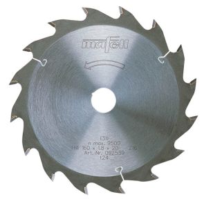 Sägeblatt-HM 160 x 1,2 / 1,8 x 20 mm, Z 24, WZ, für universellen Einsatz in Holz