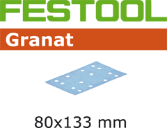 Festool Accessoires 497128 Schuurstroken Granat STF 80x133 P80 GR/10 - 1