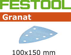 Festool Accessoires 497144 Schuurbladen Granat STF DELTA/7 P400 GR/100 - 1