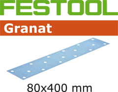 Festool Accessoires 497158 Schuurstroken Korrel 60 Granat 50 stuks STF 80x400 P 60 GR/50 - 1