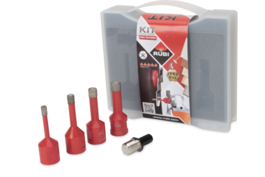 Rubi 50938 Kit Mini Dry Gres - SET WAX DRY BORES 6,8,10,12 + ADAPTER