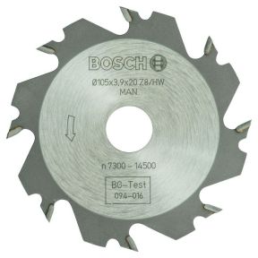 Bosch Blau Zubehör 3608641008 Sägeblatt 105 x 20 mm x 4 mm 8 Zähne