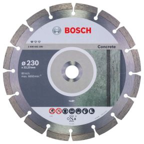 Bosch Blau Zubehör 2608602200 Diamanttrennscheibe Standard for Concrete 230 x 22,23 x 2,3 x 10 mm