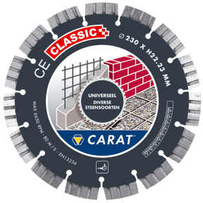 Carat CEC2303000 Diamanttrennscheibe Universal CE Classic 230 x 22,23 mm